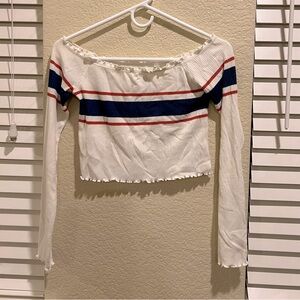 *NEW* off shoulder white sweater